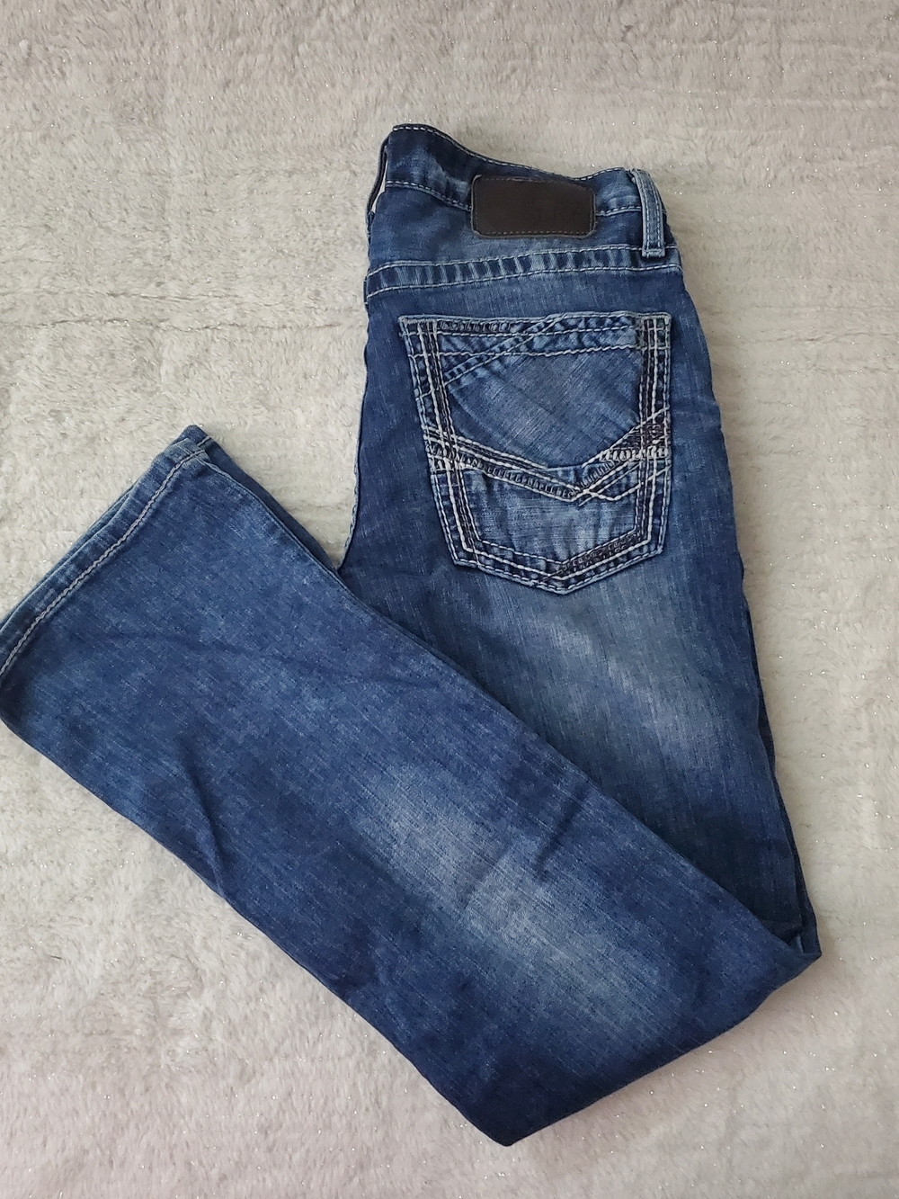 Men's Classic Blue Denim Jeans - Regular Fit